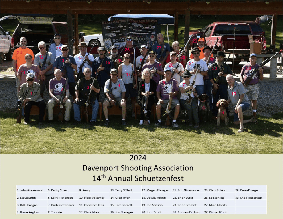 Photo of participants in the 2024 Schuetzenfest